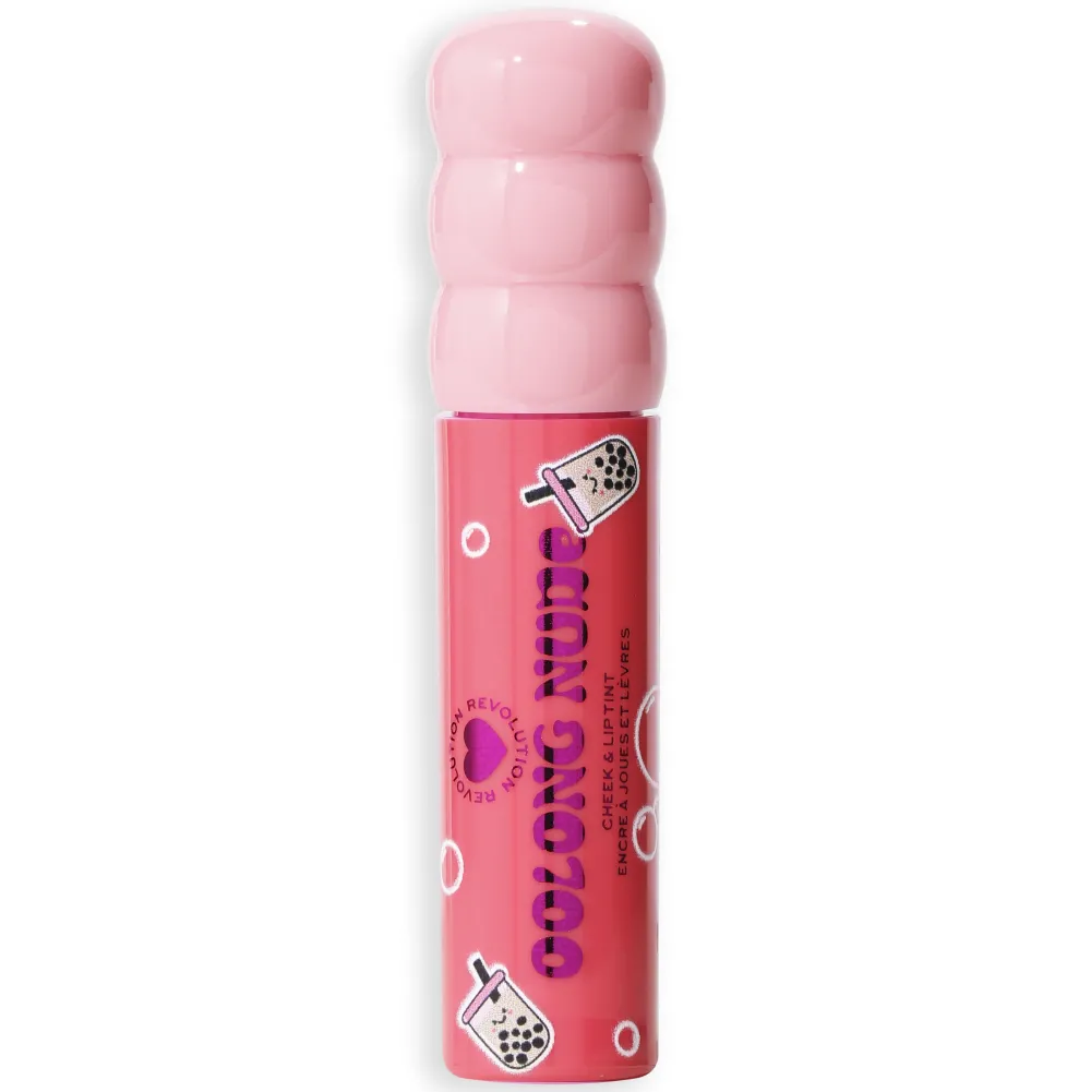 Revolution Beauty I Heart Revolution Bubble Tea Milky Blush + Lip Tint Oolong Nude^ Lip Gloss|Blush