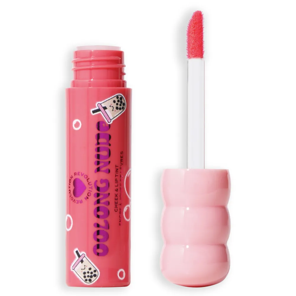 Revolution Beauty I Heart Revolution Bubble Tea Milky Blush + Lip Tint Oolong Nude^ Lip Gloss|Blush