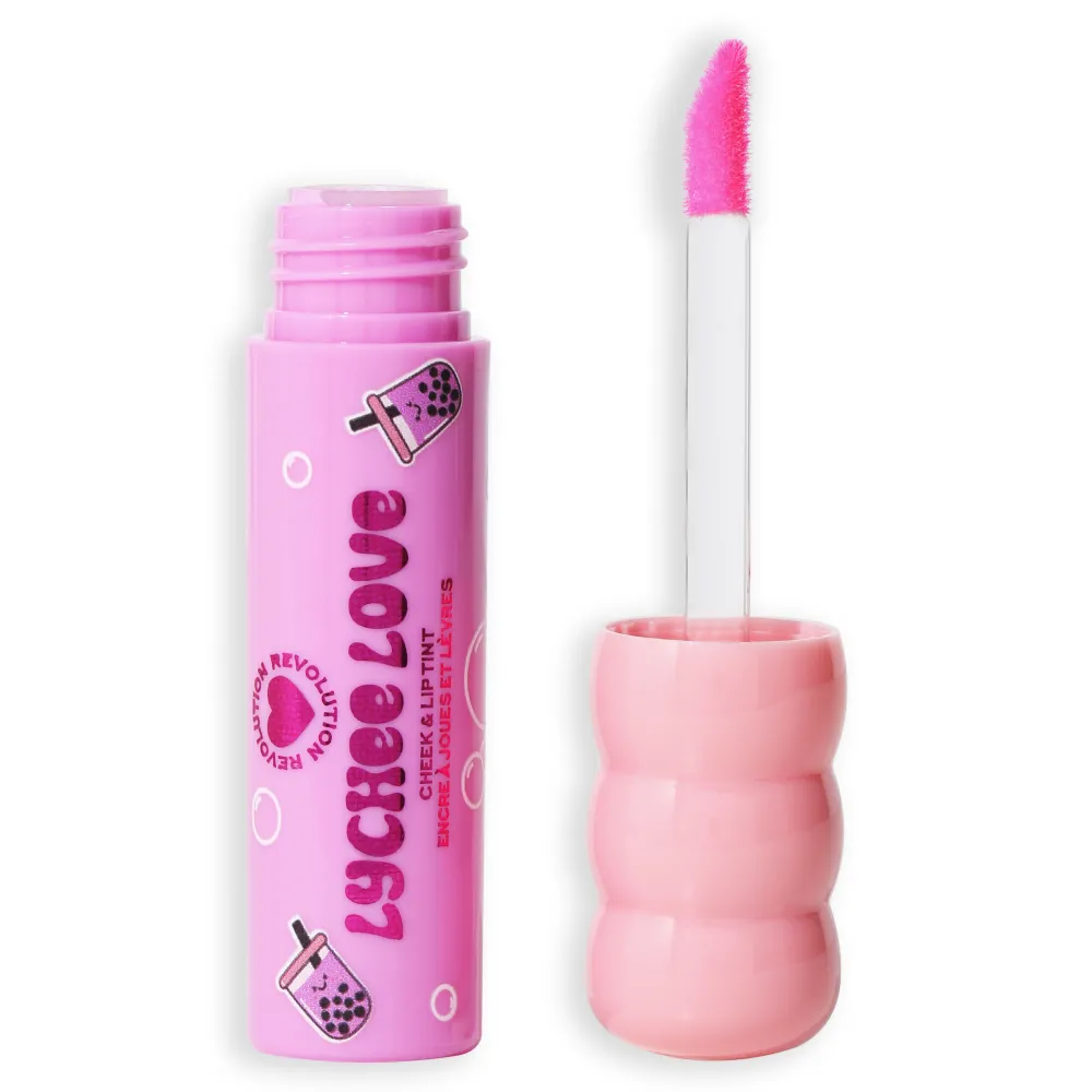 Revolution Beauty I Heart Revolution Bubble Tea Milky Blush + Lip Tint Lychee Love Pink^ Lip Gloss|Blush