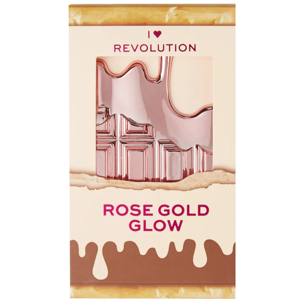 Revolution Beauty I Heart Revolution Rose Gold Glow Mini Chocolate Highlighter Palette^ Highlighter