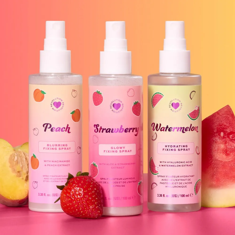 Revolution Beauty I Heart Revolution Strawberry Glow Fixing Spray^ Setting Spray
