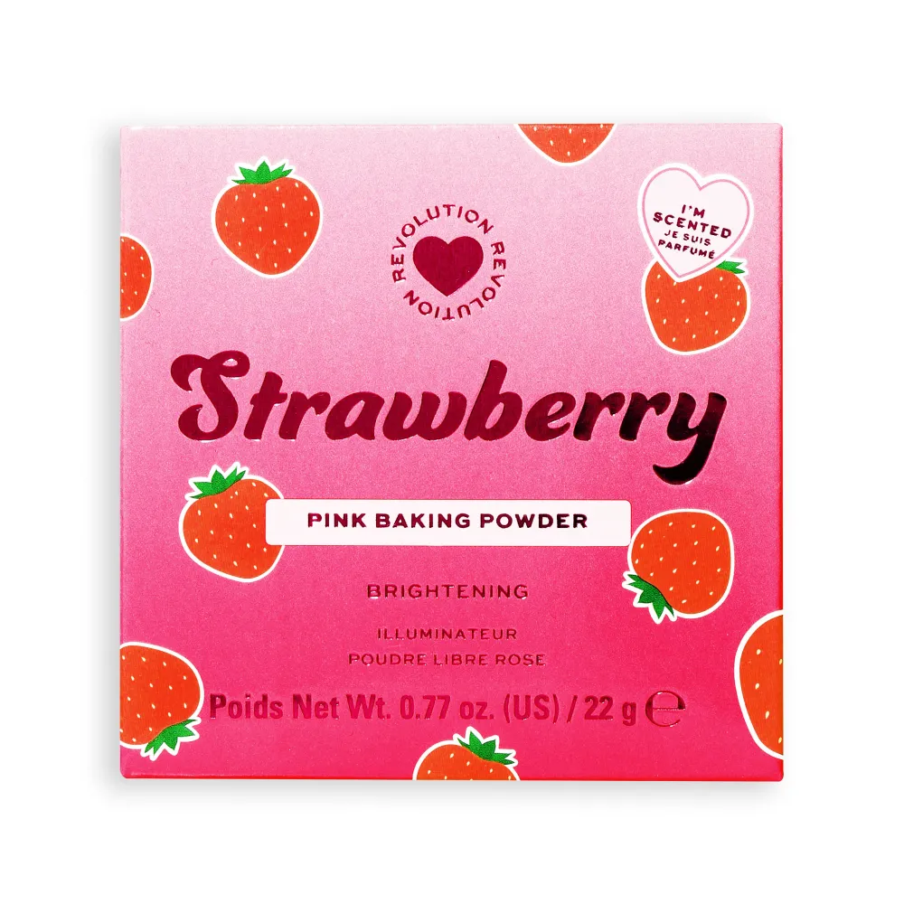 Revolution Beauty I Heart Revolution Strawberry Baking Powder Pink^ Baking Powder|Powder
