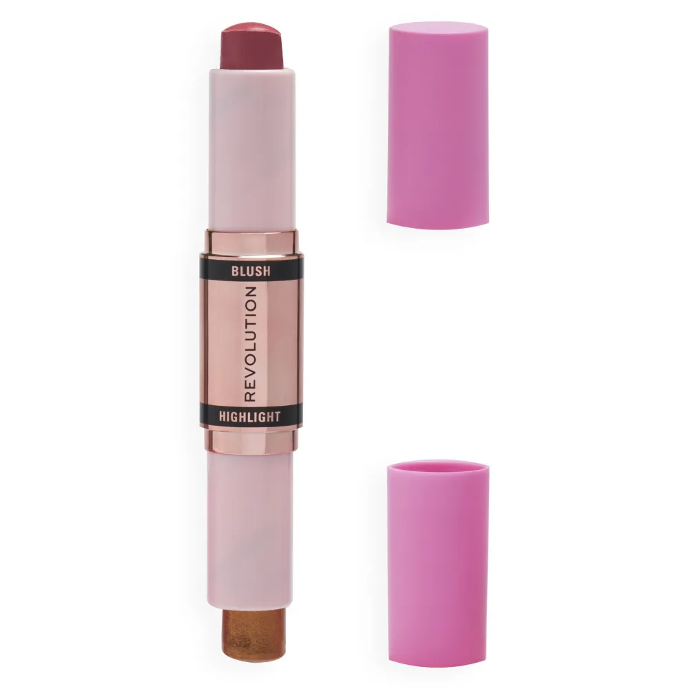 Revolution Beauty Makeup Revolution Blush & Highlight Stick Flushing Pink^ Highlighter|Blush