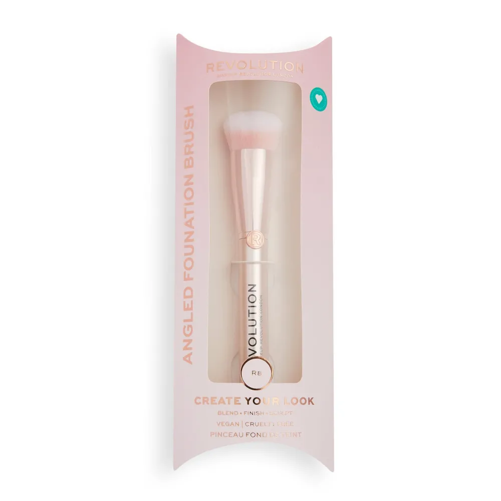 Revolution Beauty Makeup Revolution Create Angled Foundation Brush R8^ Face Brushes