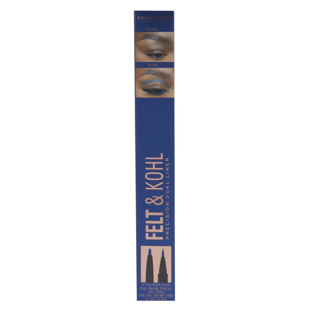 Revolution Beauty Makeup Revolution Felt & Kohl Eyeliner Blue^ Eyeliner
