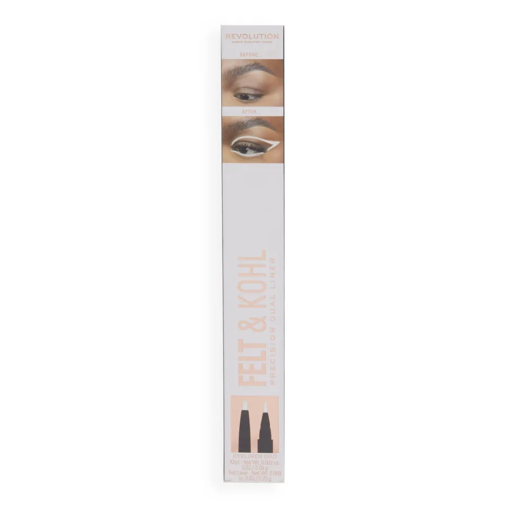 Revolution Beauty Makeup Revolution Felt & Kohl Eyeliner White^ Eyeliner