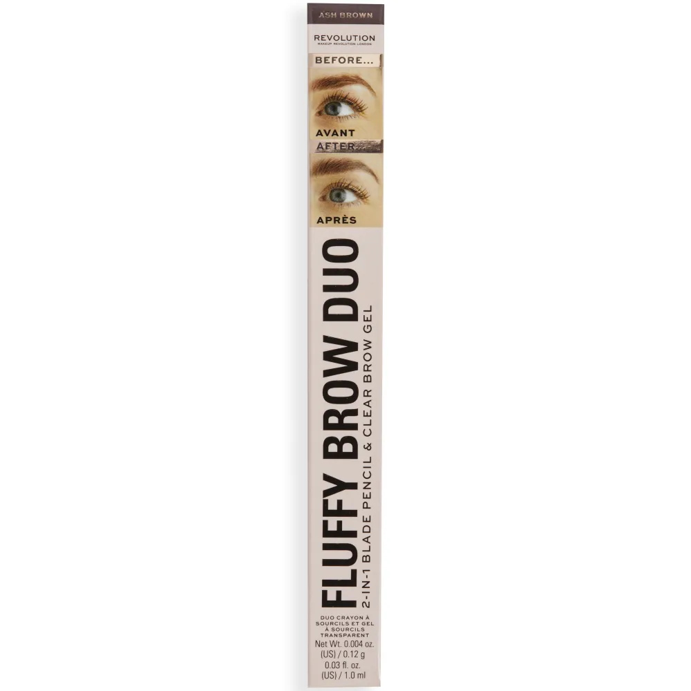 Revolution Beauty Makeup Revolution Fluffy Brow Filter Duo Ash Brown^ Brow Gel|Brow Pencil