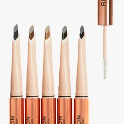 Revolution Beauty Makeup Revolution Fluffy Brow Filter Duo Dark Brown^ Brow Gel|Brow Pencil