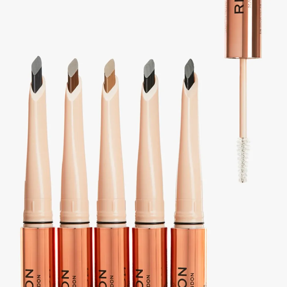 Revolution Beauty Makeup Revolution Fluffy Brow Filter Duo Dark Brown^ Brow Gel|Brow Pencil