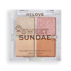Revolution Beauty Relove Pocket Shadow Palette Sweet Sundae^ Shadow Palettes
