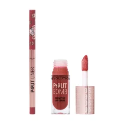 Revolution Beauty Revolution Pout Bomb Gloss & Liner Duo^ Makeup Sets|Lip Sets
