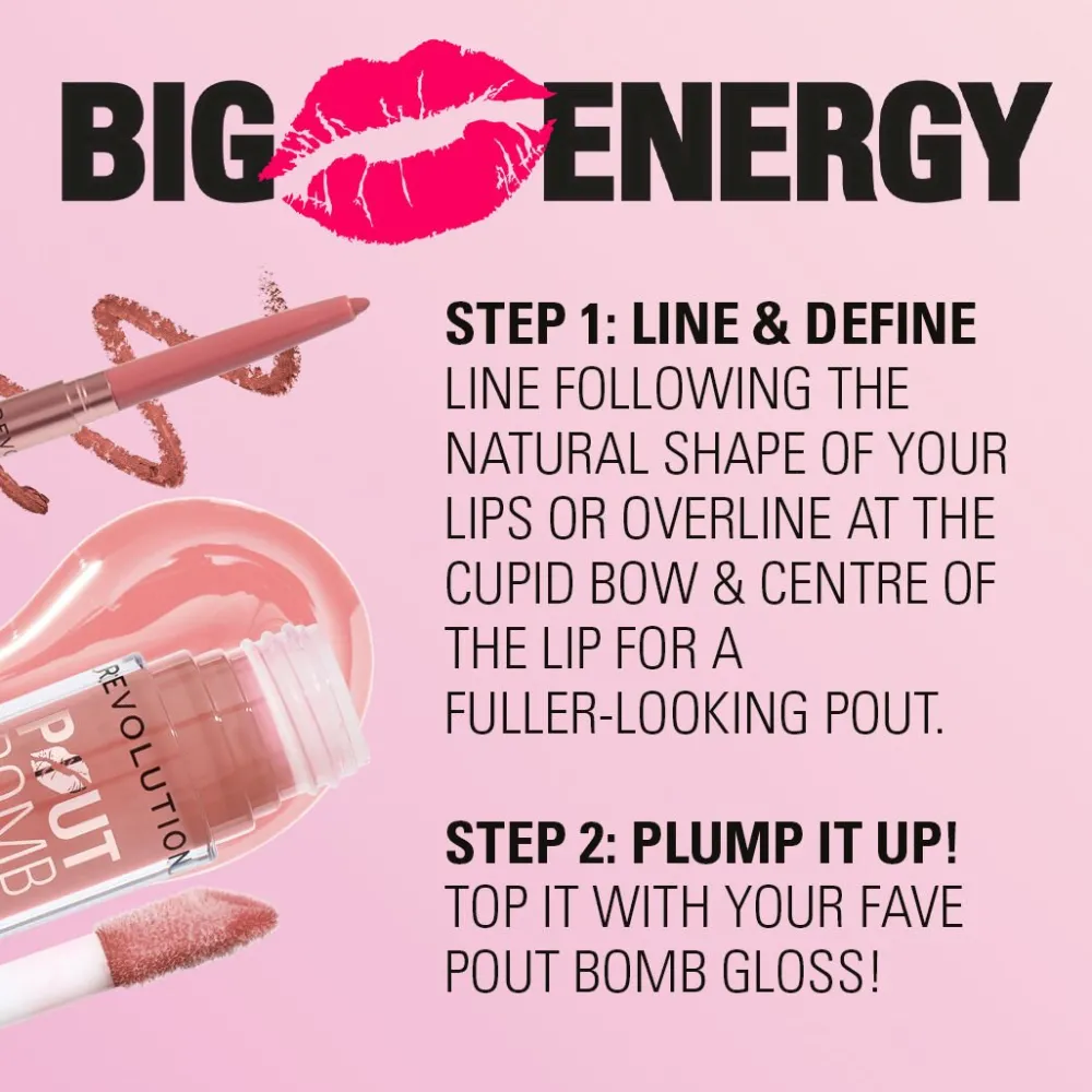 Revolution Beauty Revolution Pout Bomb Plumping Lip Liner Burnt Cherry Red^ Lip Liner