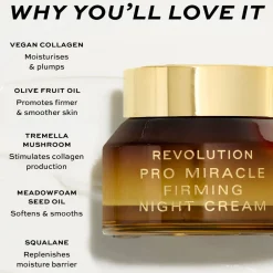 Revolution Beauty Revolution Pro Miracle Vegan Collagen Firming Night Cream^ Squalane|Tremella Mushroom