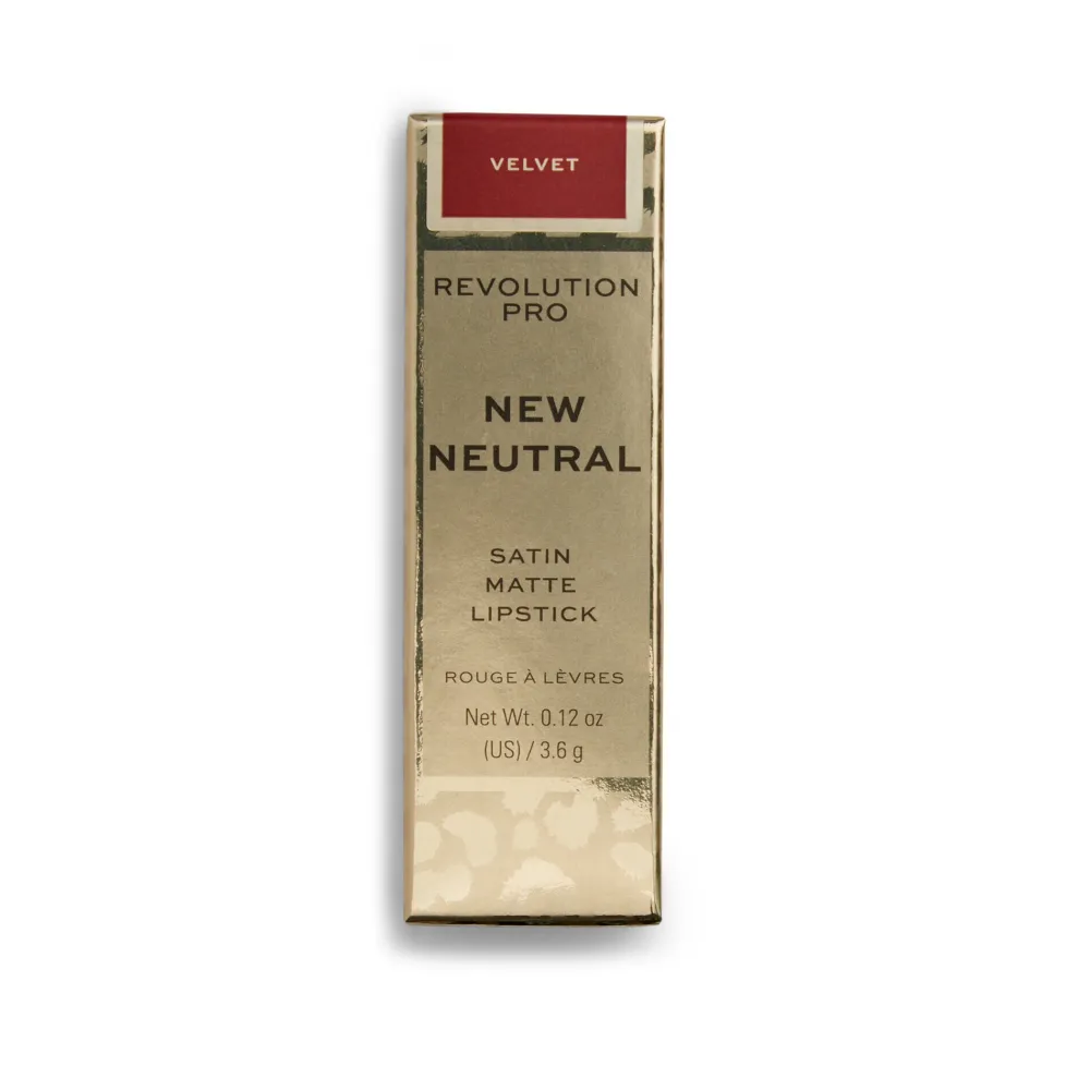 Revolution Beauty Revolution Pro New Neutral Satin Matte Lipstick Velvet^ Lipstick