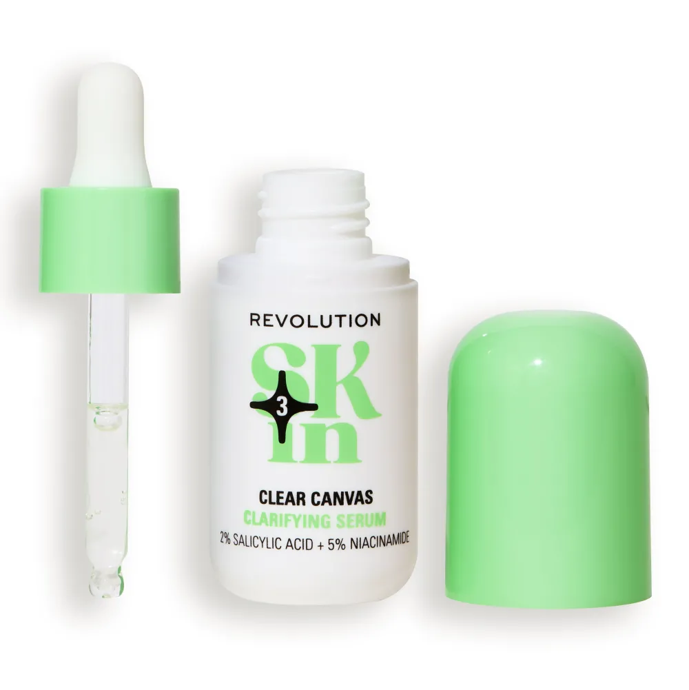 Revolution Beauty Revolution Skin Clear Canvas 5% Niacinamide & 2% Salicylic Acid Clarifying Serum 30ml^ Niacinamide|Dark Spots & Hyperpigmentation