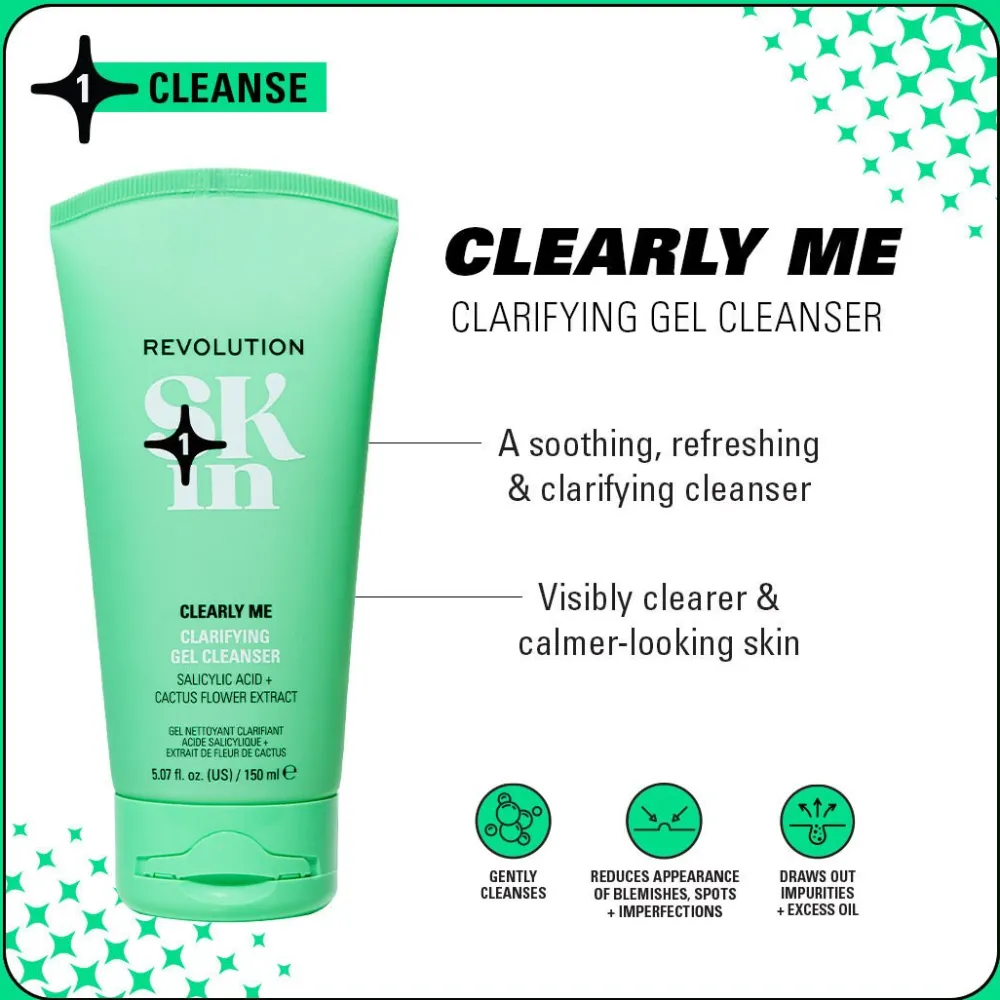 Revolution Beauty Revolution Skin Clearly Clarify 4 Step Starter Kit Minis^ Salicylic Acid|Niacinamide