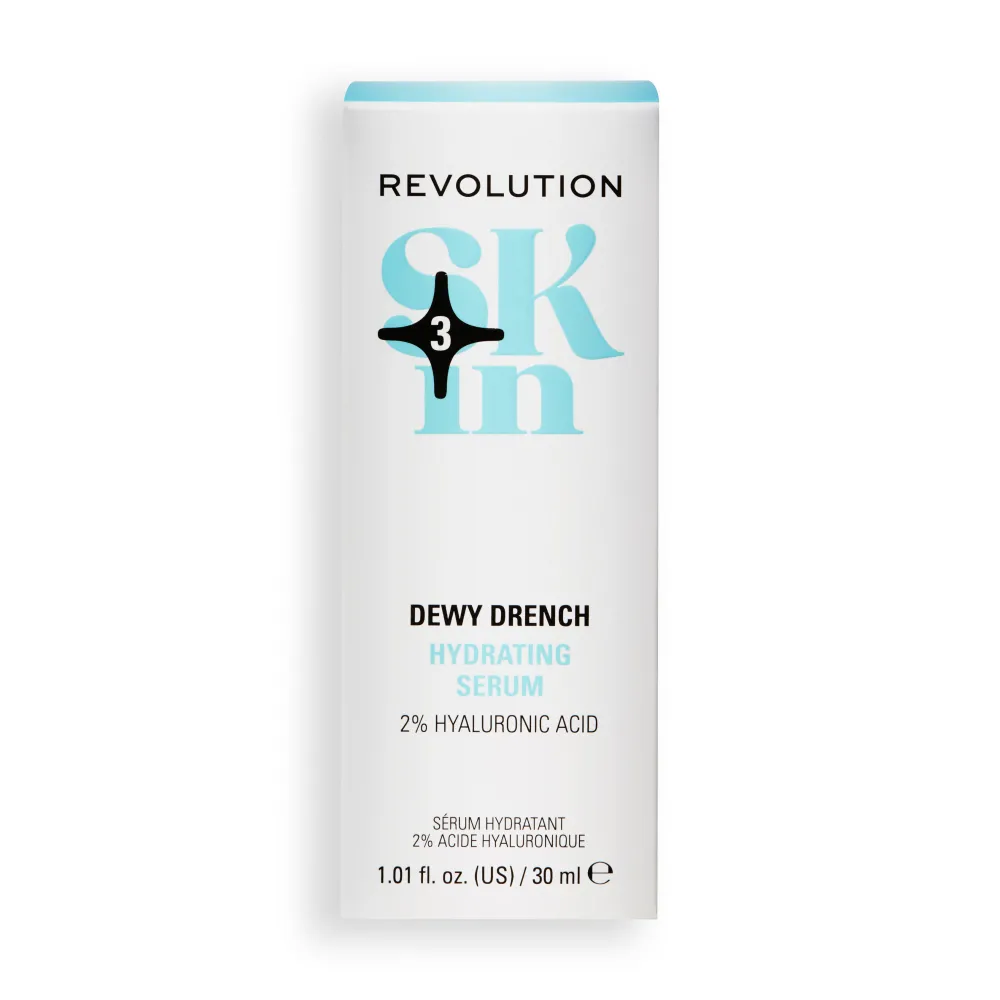 Revolution Beauty Revolution Skin Dewy Drench 2% Hyaluronic Acid Hydrating Serum 30ml^ Hyaluronic Acid|Redness & Rosacea