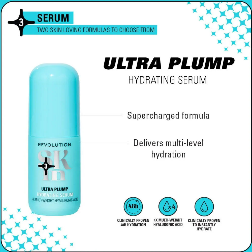 Revolution Beauty Revolution Skin Happy Hydrate 4 Step Starter Kit Minis^ Hyaluronic Acid|Redness & Rosacea