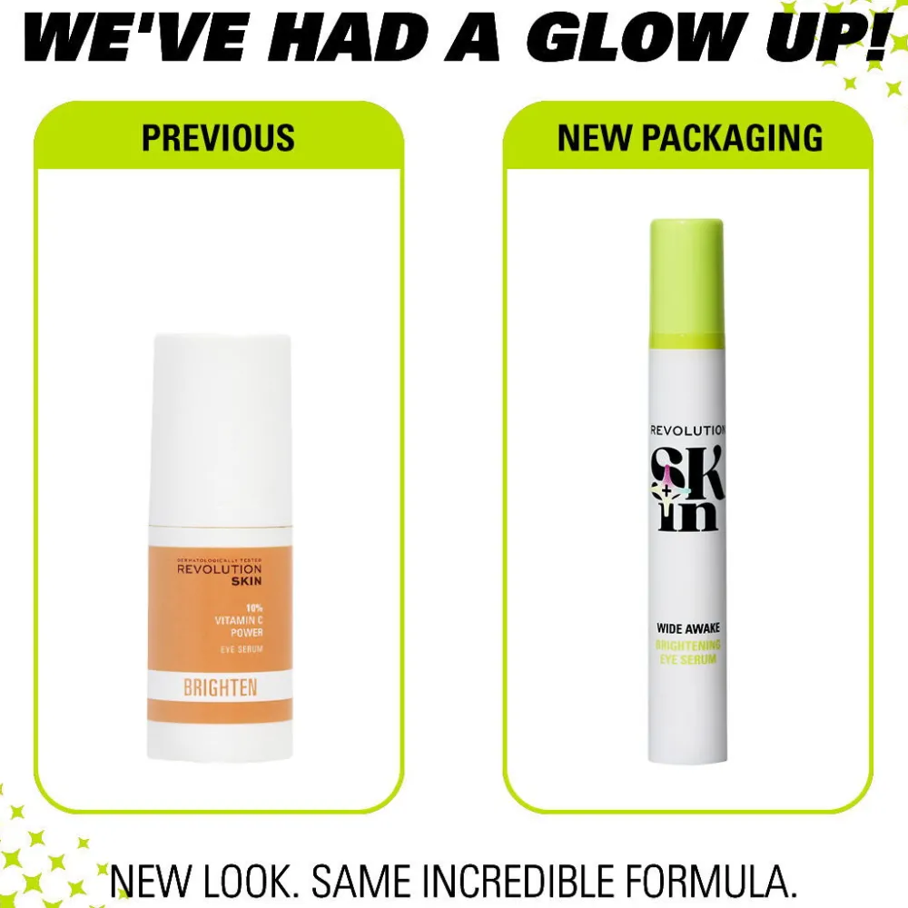 Revolution Beauty Revolution Skin Wide Awake 10% Vitamin C & Tri-Peptide Brightening Eye Serum 15ml^ Peptides|Vitamin C