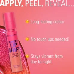 Revolution Beauty Revolution Sunset Lip Shift Peel Off Lip Stain Flushed Pink^ Lip Stains & Lip Tints